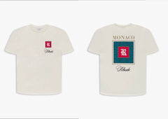 Rhude Monaco Square Badge Graphic Oversized T‑Shirt