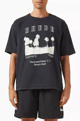 Rhude Thousand Palms Graphic Print Oversized T‑Shirt