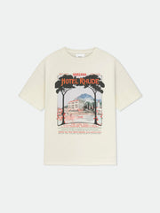 Rhude Hotel Rhude Vintage Postcard Graphic Oversized T‑Shirt