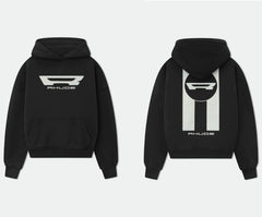 Rhude Vintage Letter Print Oversized Unisex Hoodie