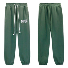 Denim Tears Dark Green Embroidered Drawstring Jogger Pants