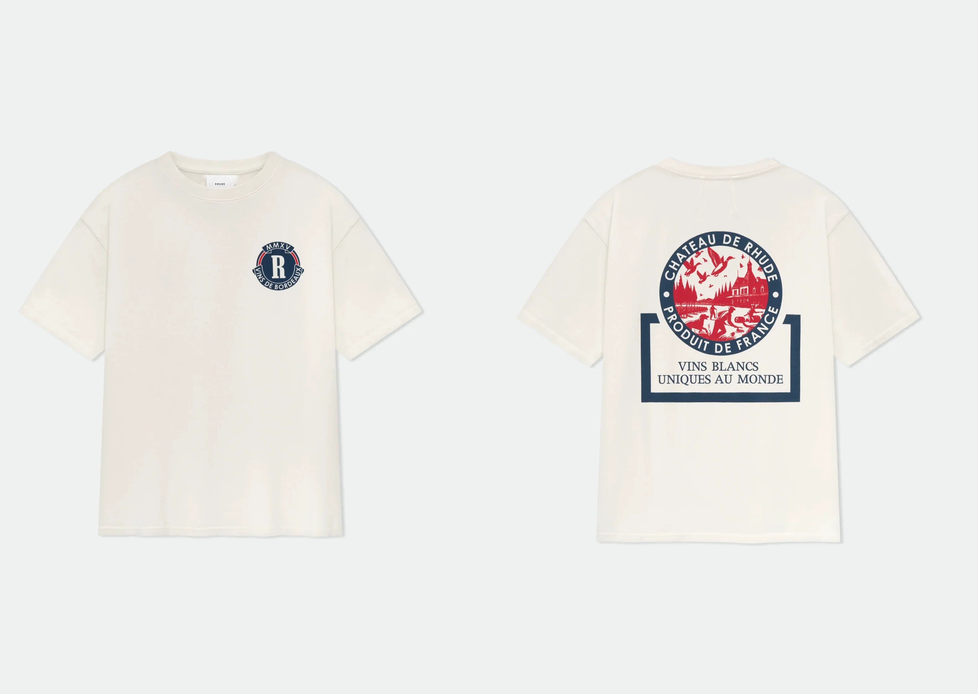 Rhude Globe Badge Graphic Oversized T‑Shirt