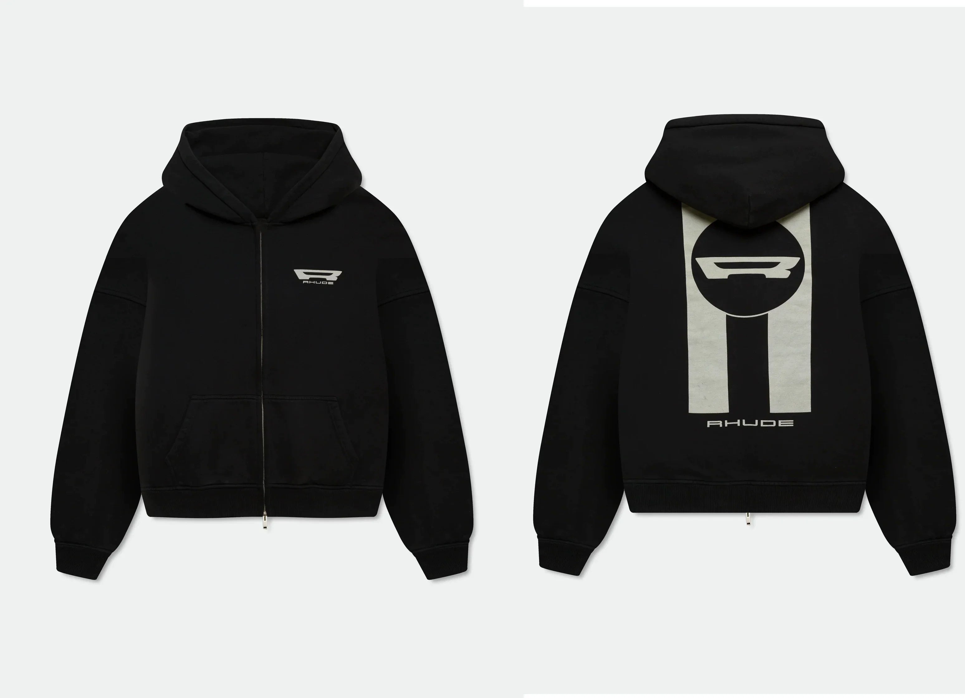 Rhude Vintage Letter Print Oversized Unisex Hoodie