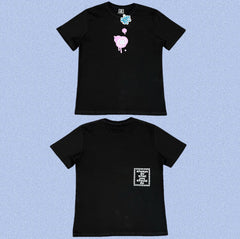 ADWYSD Black Pink Drip Graphic Tee
