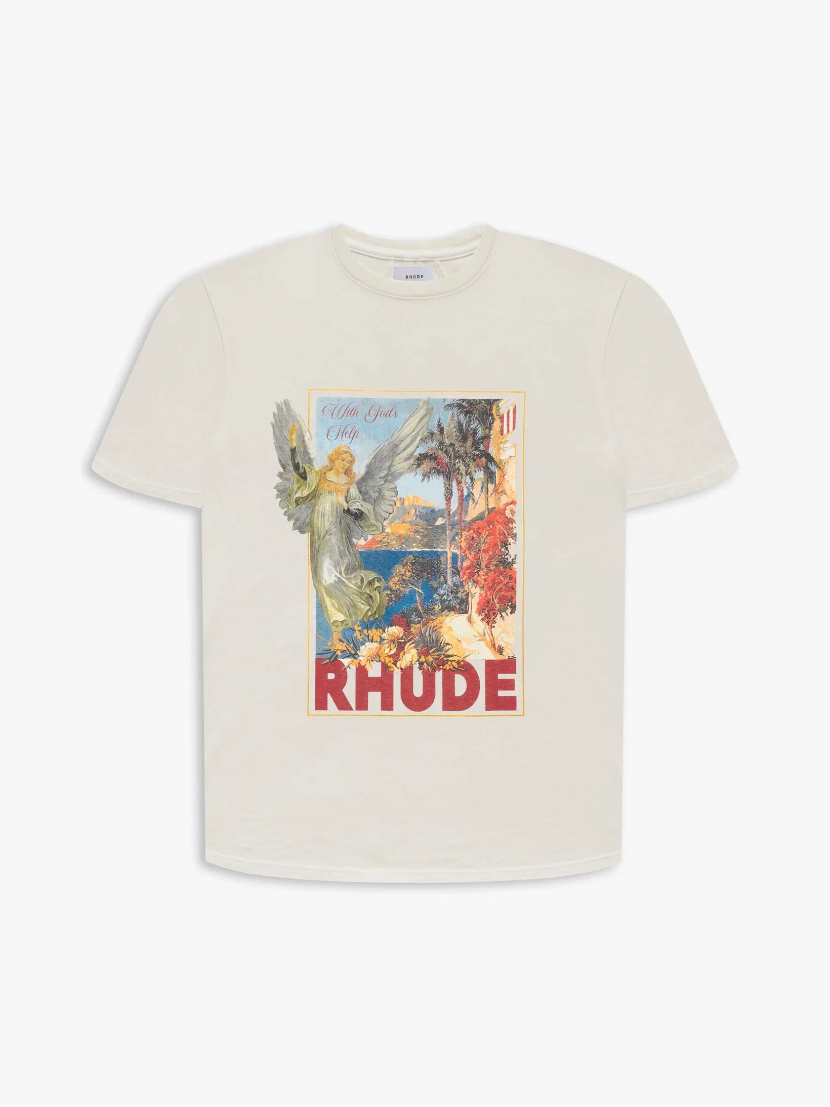 Rhude Vintage Collage Poster Graphic Oversized T‑Shirt