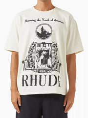 Rhude Vintage Arch Portrait Graphic Oversized T‑Shirt